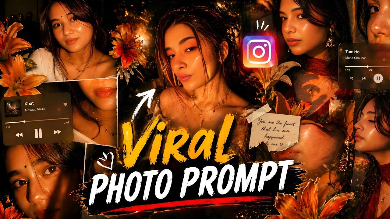 Instagram Trending Collage Ai Photo Editing | ChatGPT Photo Editing Prompt | Aesthetic Photo Editing