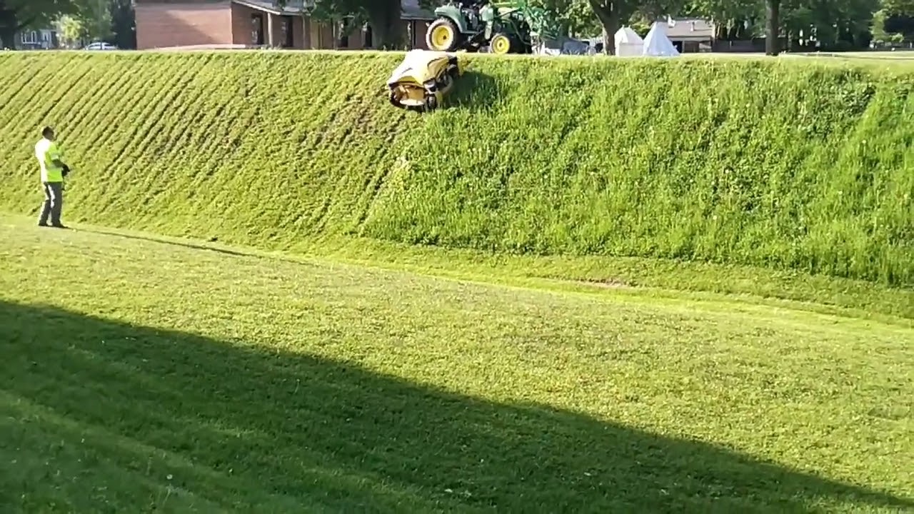 Remote control mower.
