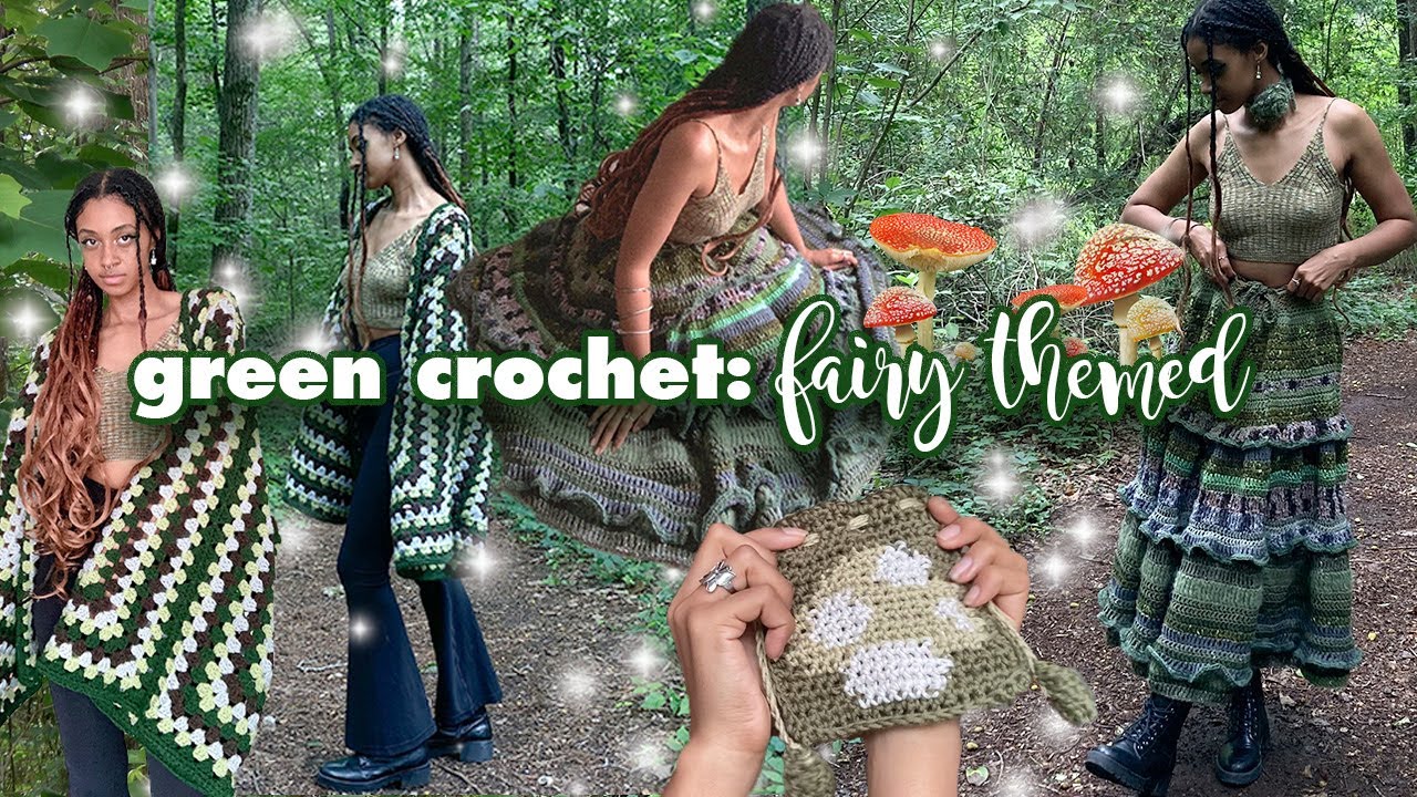 🧚🏽 🌲Green Crochet: Fairy-Themed | Fairy-core, Earthy crochet 🍃 | Color Series Episode One