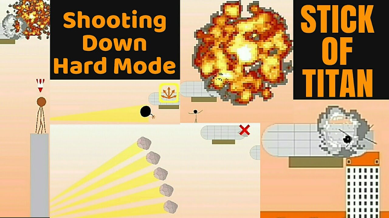 Shooting Down In New Soldier(Hard) Mode (Stick Of Titan) | New Level |