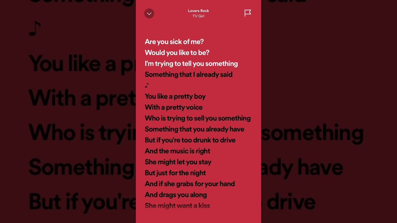 TV Girl - Lovers Rock #hits #music #tiktok #trending #lyrics #newmusic #lyricspot #music #tvgirl
