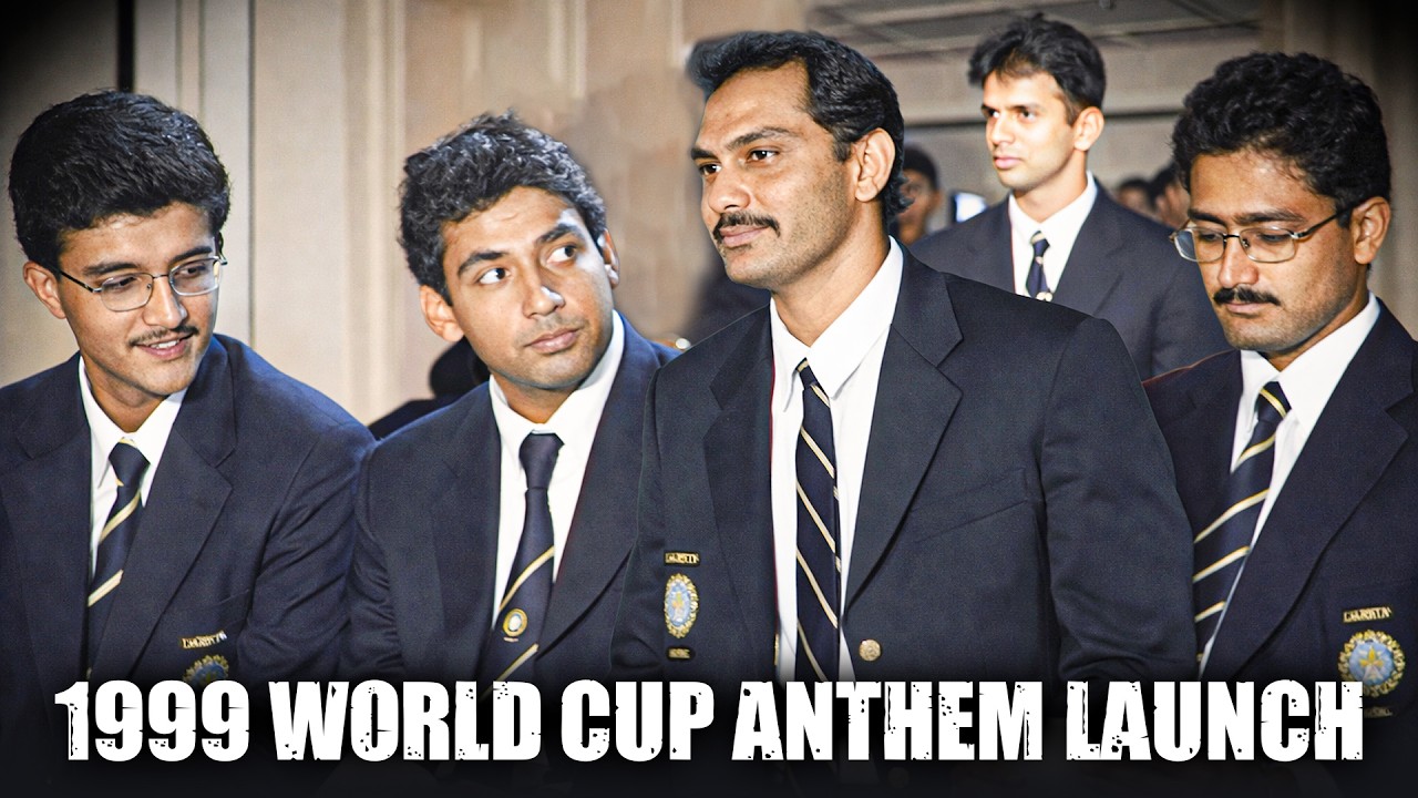 1999 Cricket World Cup Anthem Launch: Sourav Ganguly, Rahul Dravid, Azhar, Anil Kumble & Ajay Jadeja