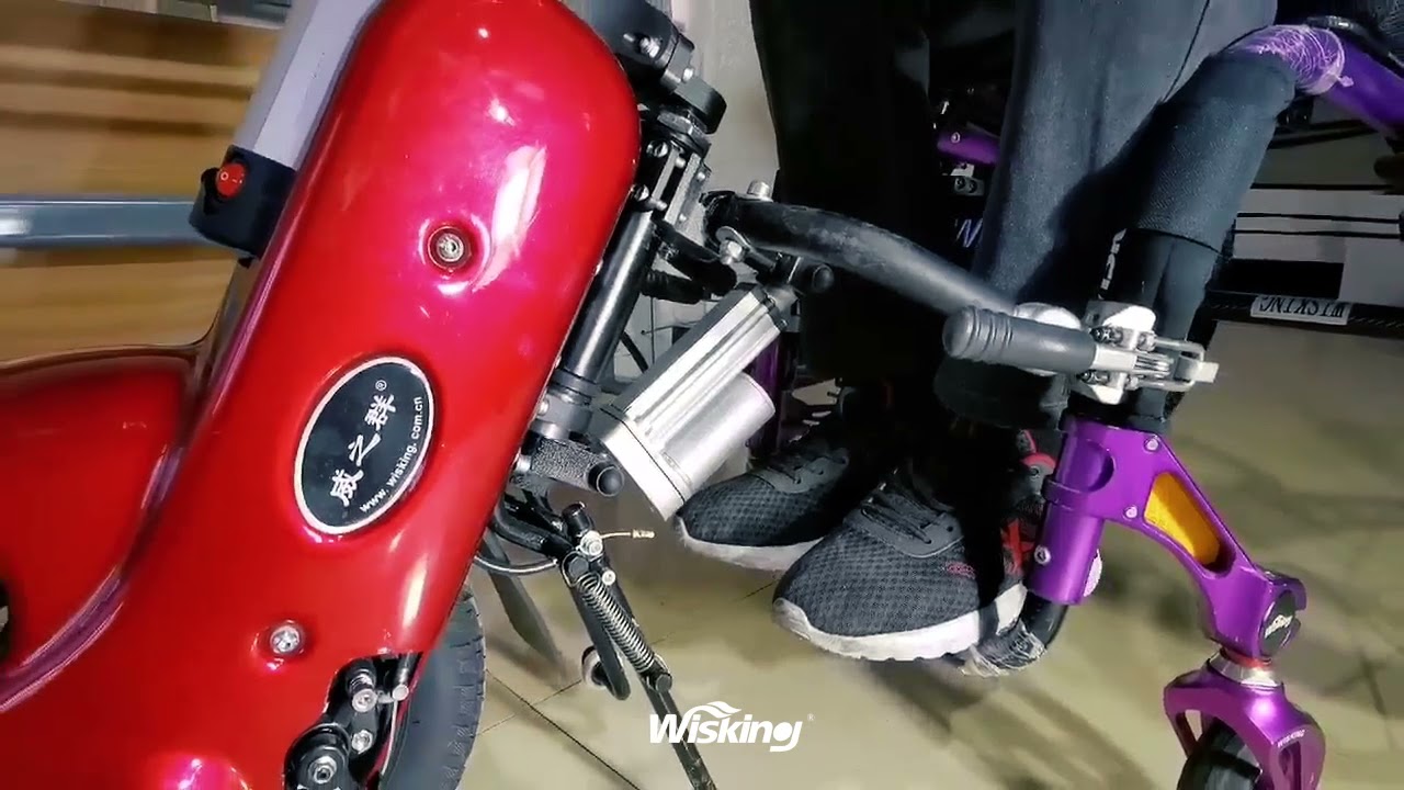 WISKING Q1 automatic lifting portable wheelchair handcycle with lithium battery for disabled