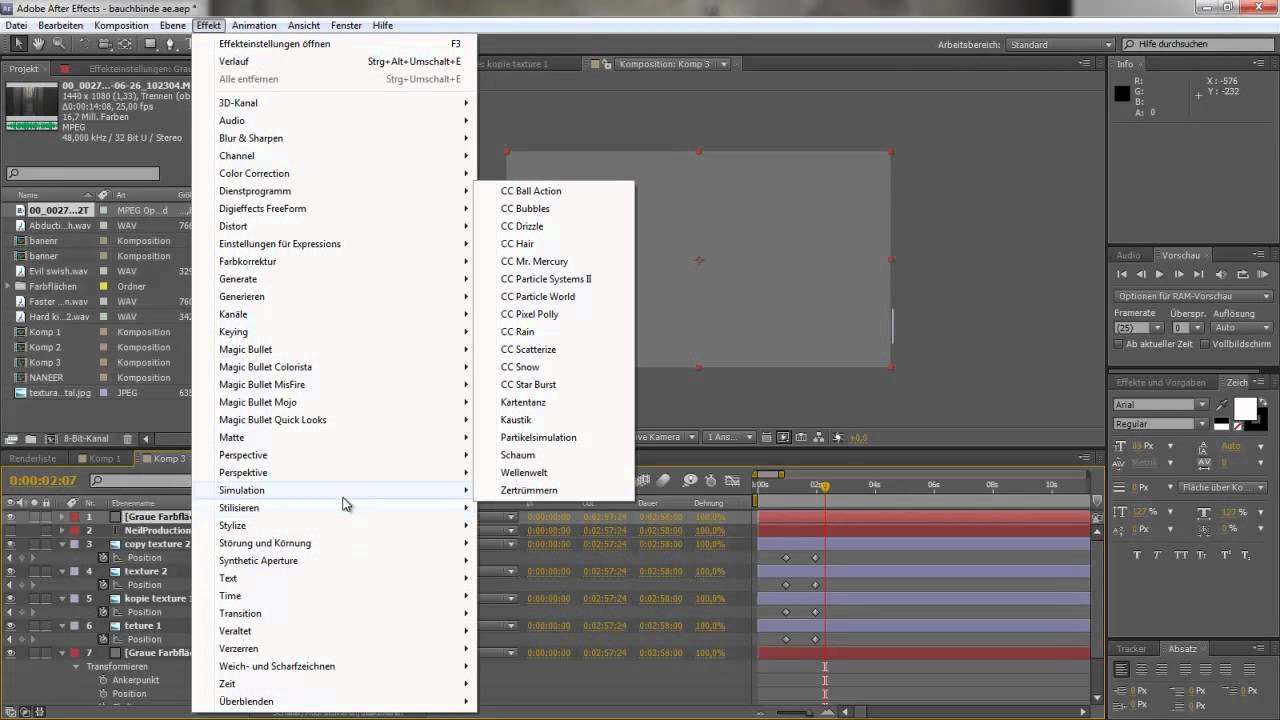 After Effects Tutorial - Bauchbinde animieren #16 [ Deutsch/German ]