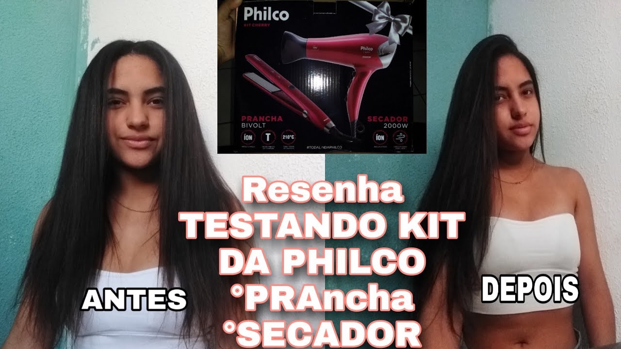 RESENHA TESTANDO CHAPINHA E SECADOR DA PHILCO *mostrei tudo*