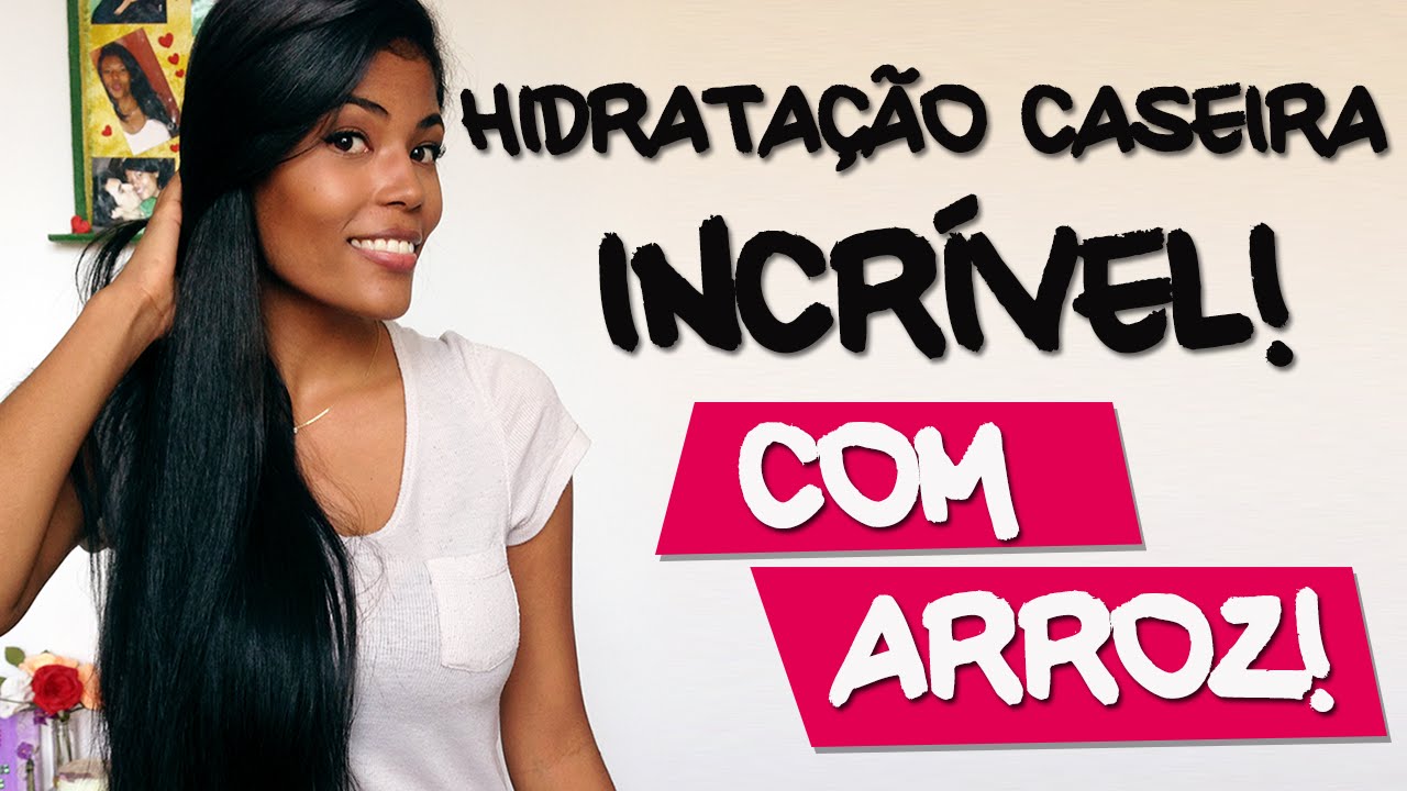 Hidratação de salão em casa, com ARROZ!