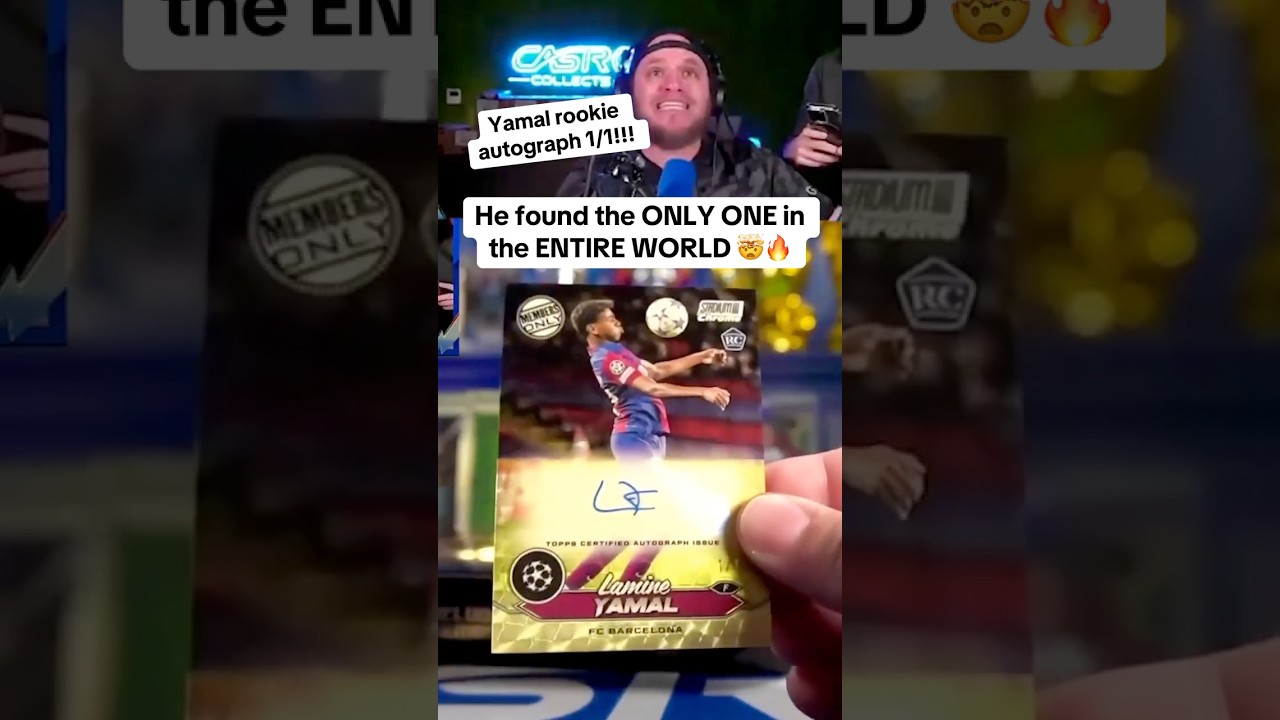 THE ONLY ONE IN THE WORLD! 🌎😳 Lamine Yamal 1/1 Superfractor rookie autograph!!