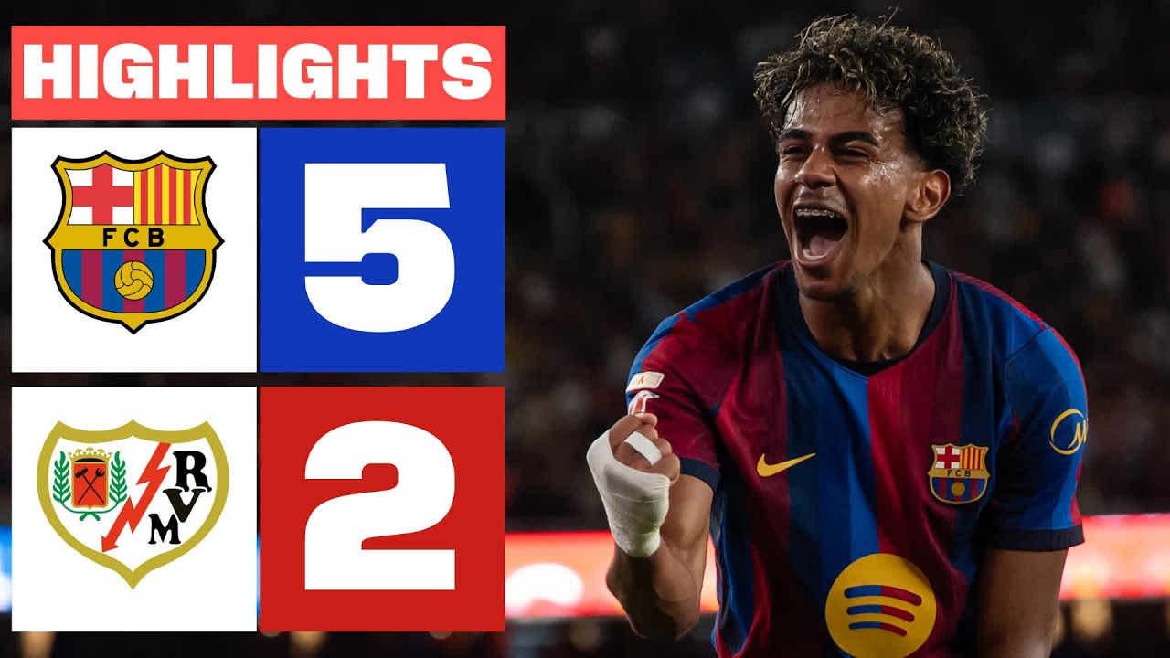 FC BARCELONA 5 - 2 RAYO VALLECANO | HIGHLIGHTS LALIGA EA SPORTS