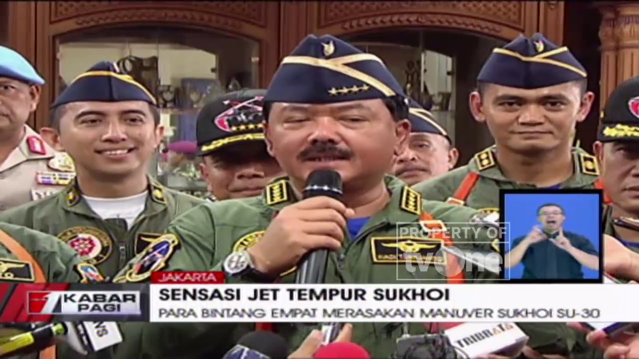 Panglima TNI Ajak Kapolri, KSAD, KSAL Rasakan Sensasi Jet Tempur Sukhoi