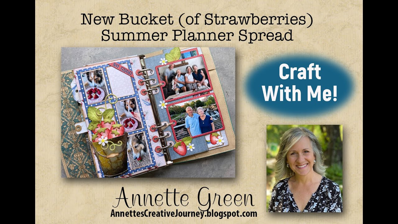 New Bucket (of Strawberries) Summer Planner Spread