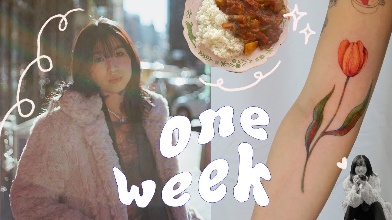 STUDIO VLOG// painting, cooking, getting my 30something tattoo 🌷✨