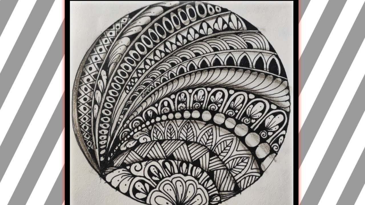 Zentangle Mandala art || mandala art design|| mandala drawing||designs||3d zentangle art|| zendoodle