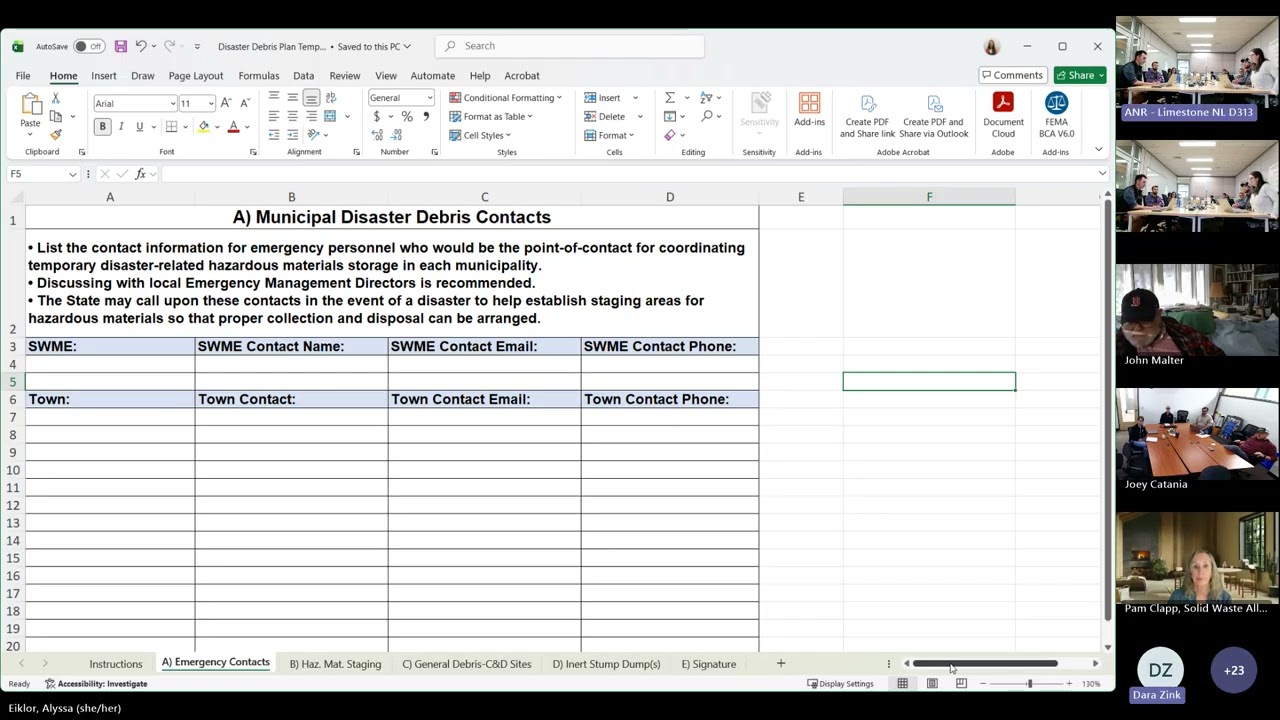 Disaster Debris Plan Training