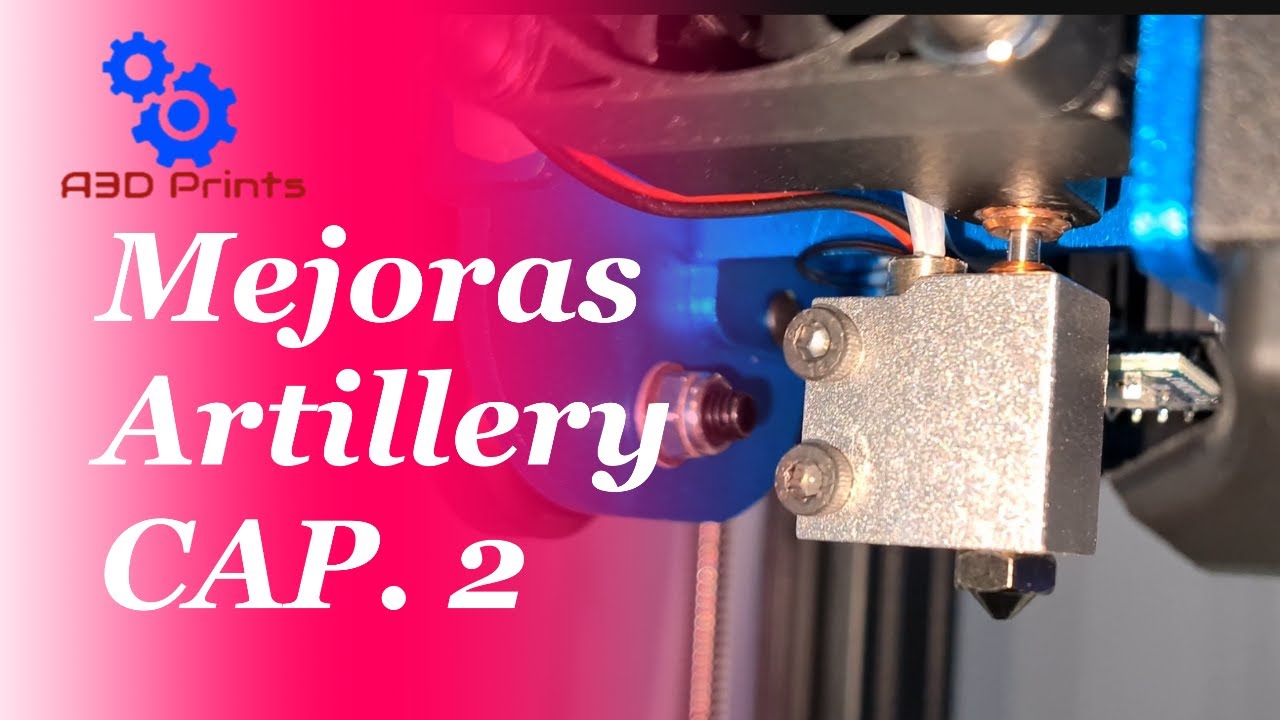 ⚠️MEJORAS ARTILLERY X1 y Genius Cap2 Barrel bimetalico, Gatillo metálico, Nozzle acero, Estabilizado