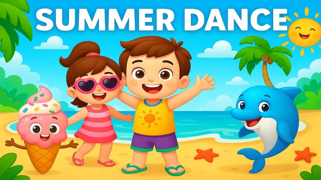 Summer Dance Song for Kids | Fun Beach & Pool Party Music | Erka Rhymes