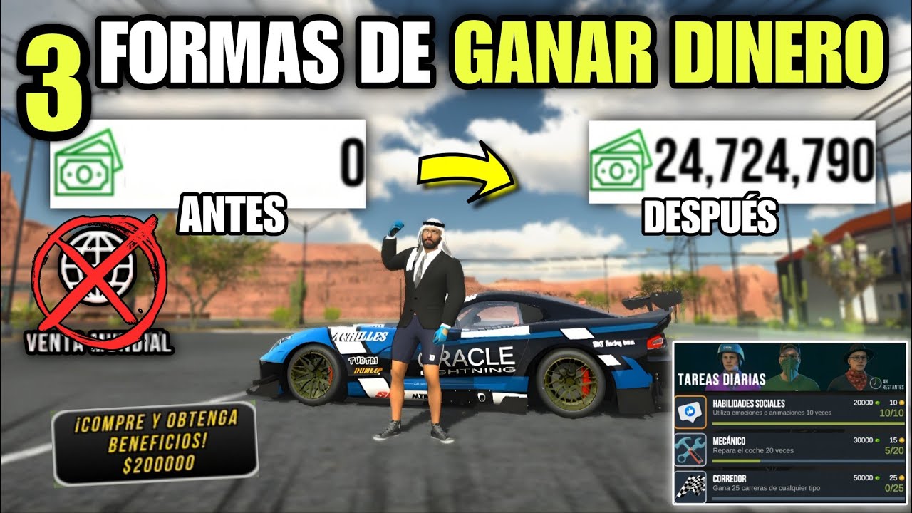 3 MÉTODOS ☝🏻🤓 PARA CONSEGUIR MUCHO DINERO 💰🤑 EN Car Parking Multiplayer | *más de 200k en minutos*