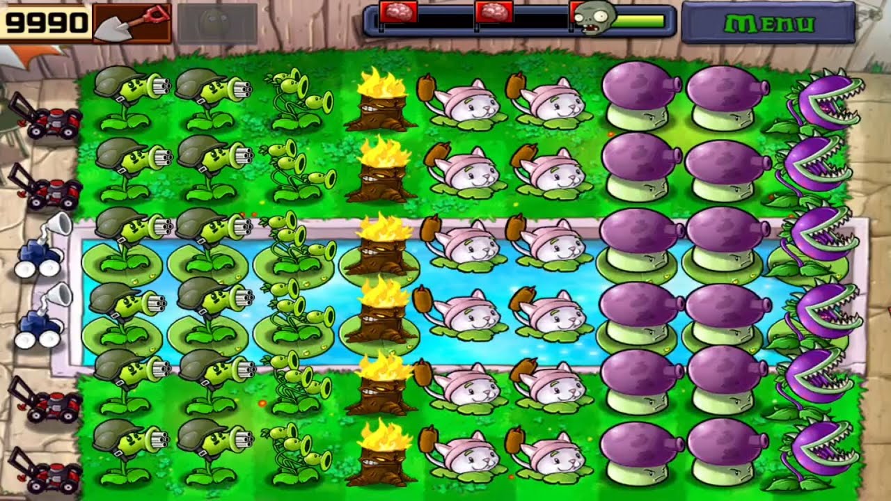 Plants Vs Zombies | Adventure Pool | Level! 5&6 Completed Gameplay Full HD 1080p 60fps