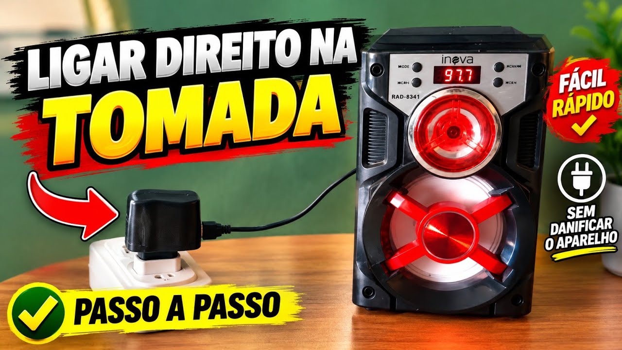 LIGAR caixinha de som DIRETO NA TOMADA - 2022