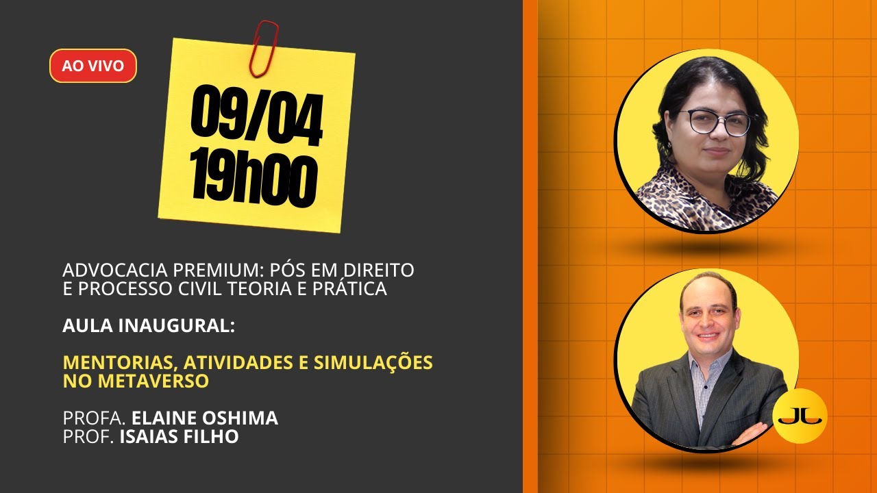 AULA INAUGURAL - PÓS-GRADUAÇÃO ADVOCACIA PREMIUM #aovivo