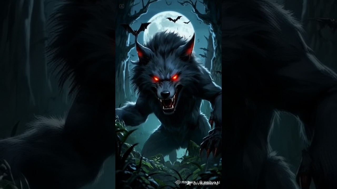 Super seram..!!! Suara lolongan serigala #moon #night #wolf