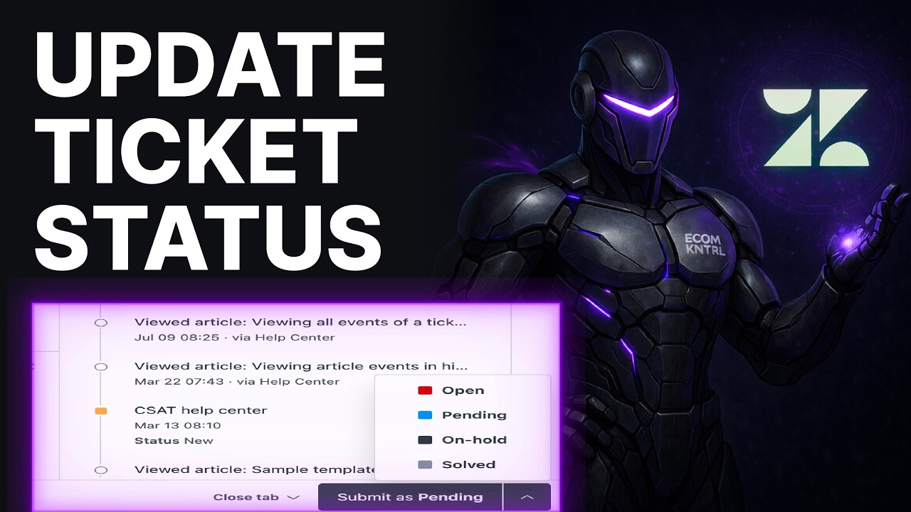 How To Update Zendesk Ticket Status (2026) | Agent Workspace