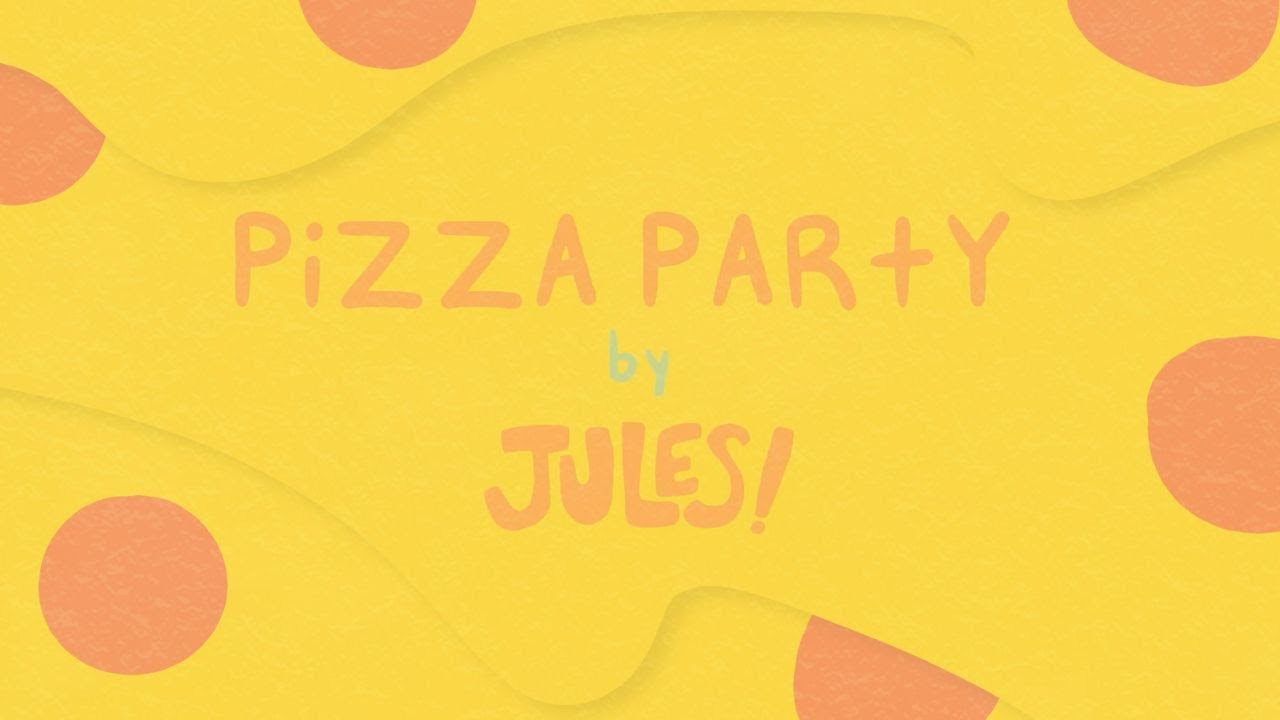LYRIC VIDEO: PIZZA PARTY  By Jules! Sing-along Kids Karaoke Style!