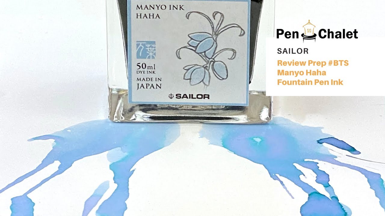 #BTS Ink Review Prep: Sailor Manyo Haha Fountain Pen Ink