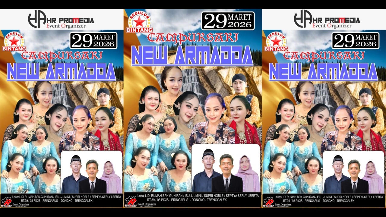 LIVE NEW ARMADA  DI RUMAH BPK.GUNIRAN / SUPRI NOBLE PICIS PRINGAPUS DONGKO/ PRAMEDIA AUDIO