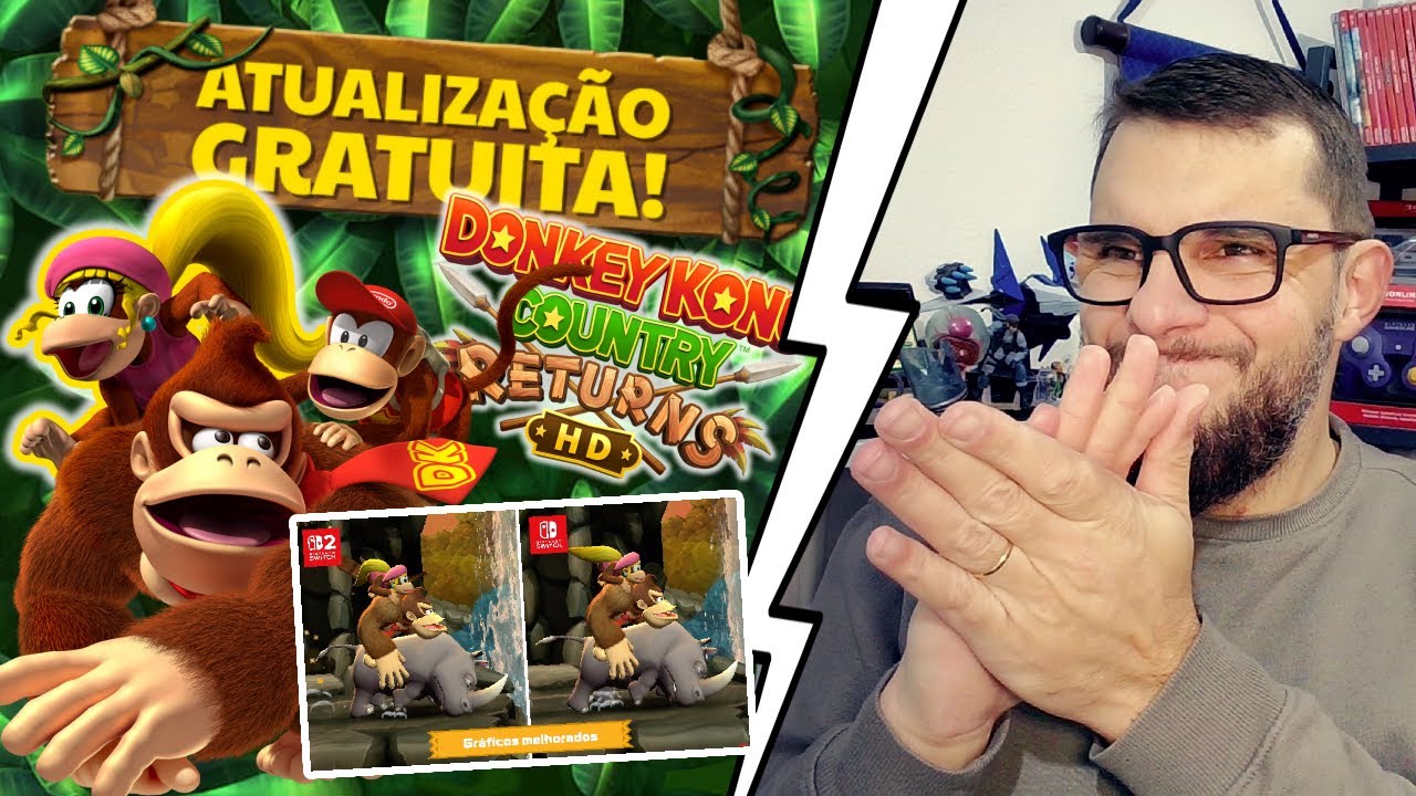 Nintendo SOLTOU update GRATUITO e MUDOU TUDO no DK Returns! 🍌