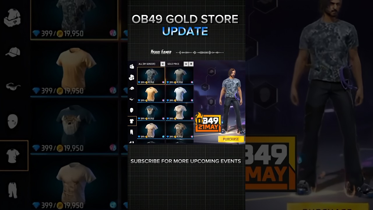 OB49 update Gold Store 🔥| Free Fire Gold Store coming soon ☠️#shorts #freefire #gaming