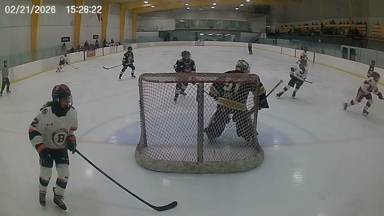 Playdown game 4 U15 Ian vs Burlington Barracudas #1622 Feb 21 26 Net cam 1