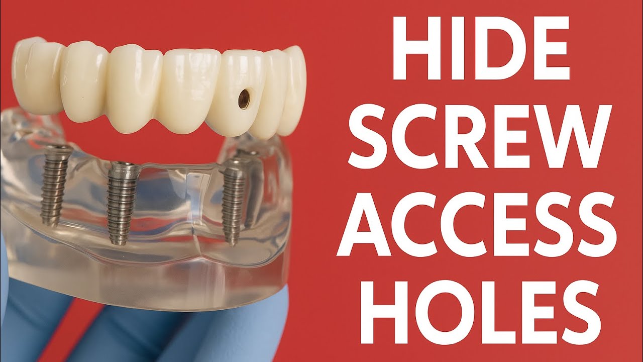 How to Hide Dental Implant Screw Access Holes