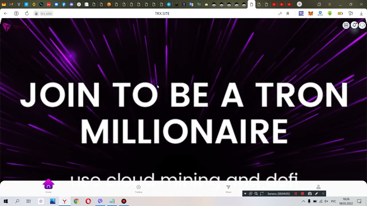trx.site заработок  для  всех  сможет  даже  школьник 1000TRX в  подарок  для  регистрации.
