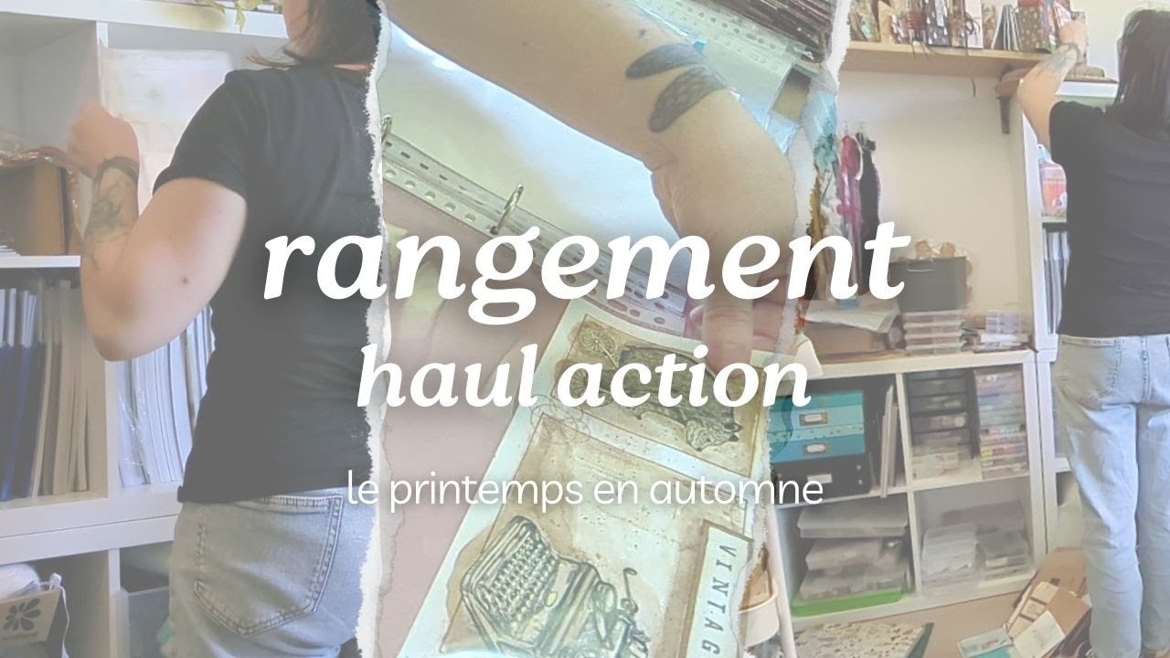 RANGEMENT de la scraproom Haul Action #rangement #scraproom