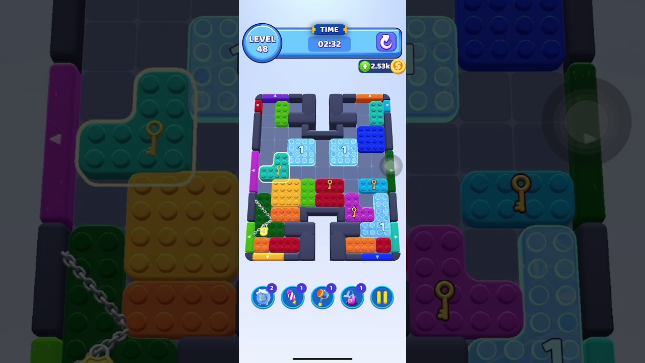 Color Block Jam: Level 48 - No Boosters Needed #games #gaming #gameplay #puzzle #level