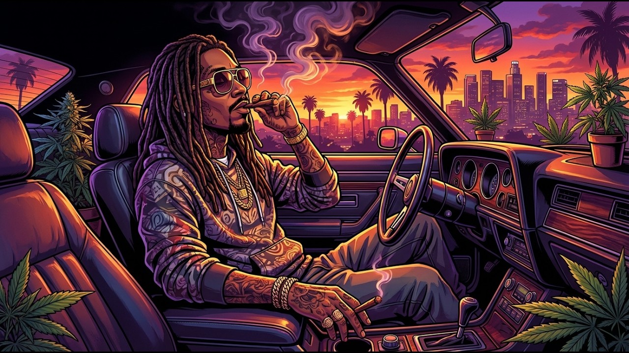 Roll One & Relax Playlist — Stoner Hip Hop Night Drive