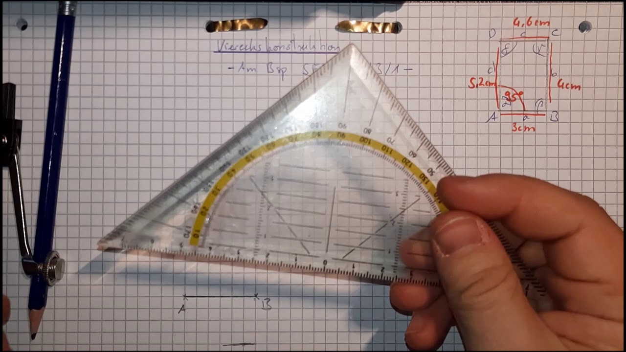 Viereckskonstruktion am Beispiel