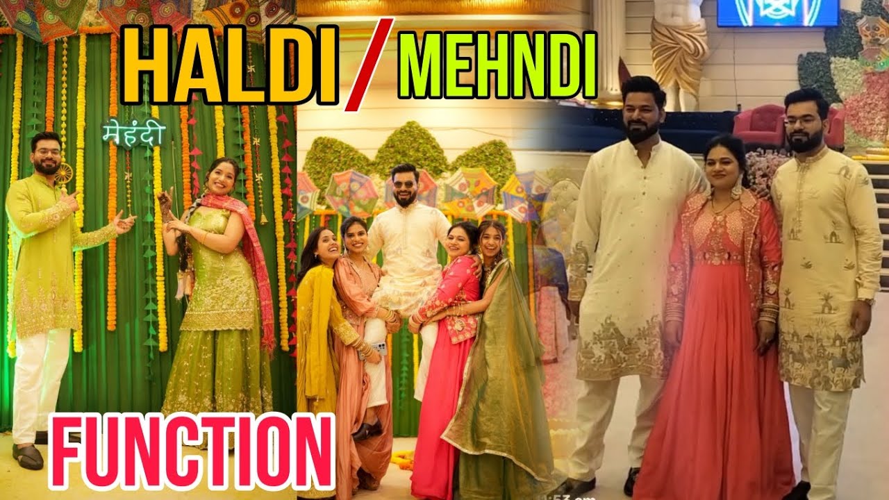 Groom ka Mehndi look Nd sangeet celebration #family vlogvideo 