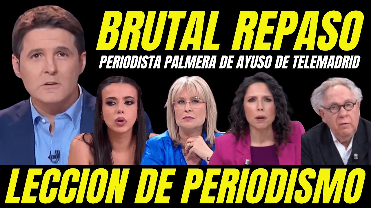 LECCION PERIODISMO A PERIODISTA A SUELDO DE AYUSO DE JESÚS CINTORA AL DEFENDER A SARAH SANTAOLALLA