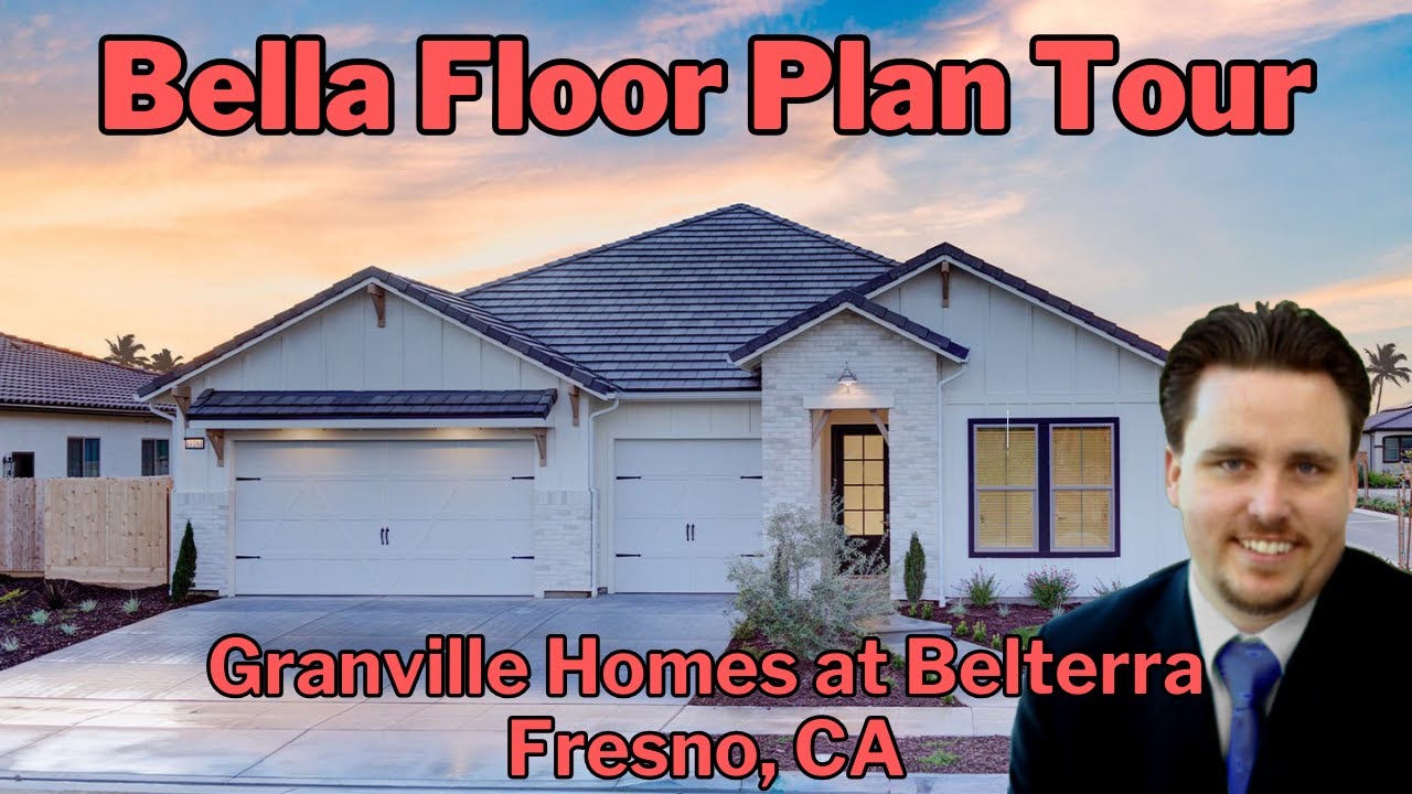 🏠🔍 New Fresno Homes For Sale, Tour Granville Homes Bella Floor Plan at Belterra