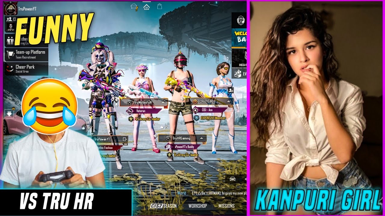 Kanpuri Girl Vs Tru HR TDM M24 Challenge. PUBG BGMI Funny Moments.