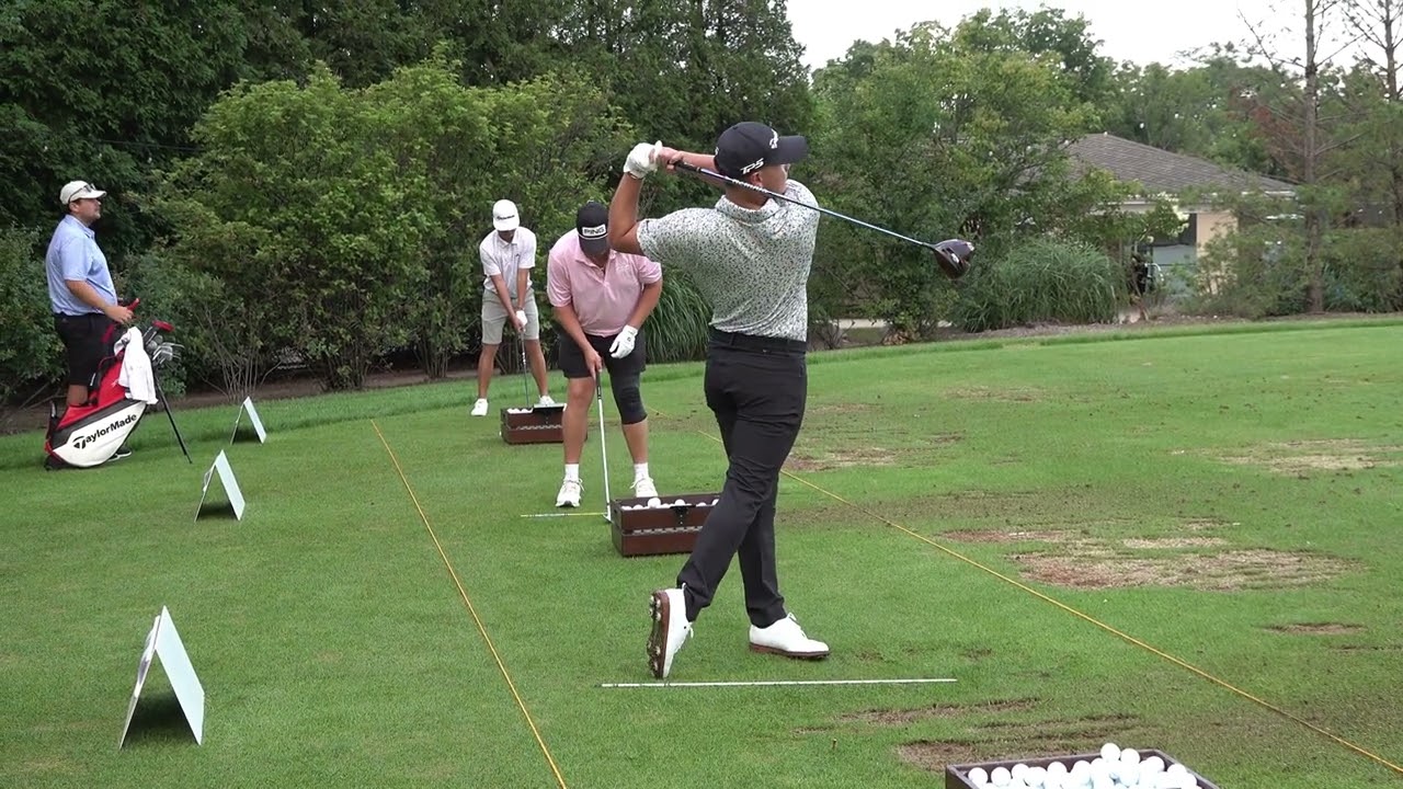 Karl on the Range at The Western Amateur -R1