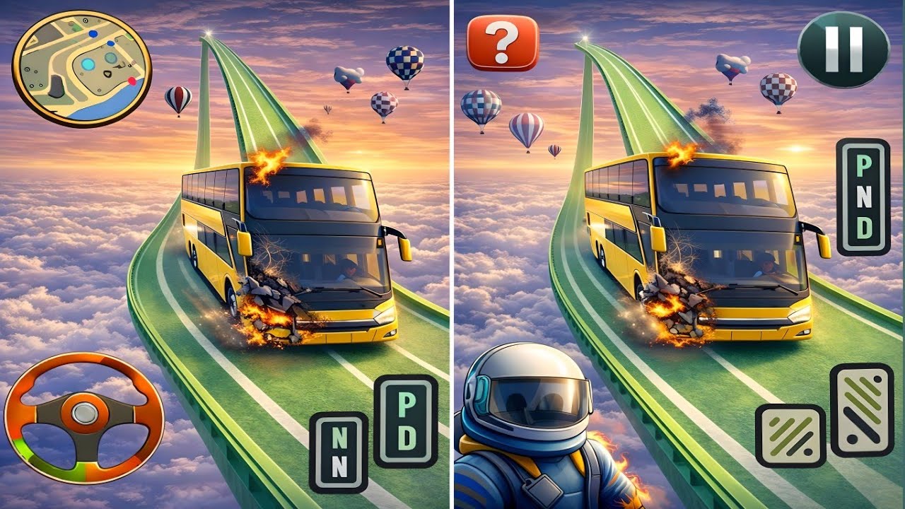 Mega Ramp Sport Bus 🚌 Racing 3D  - Extreme Car Stunts -Android Gameplay