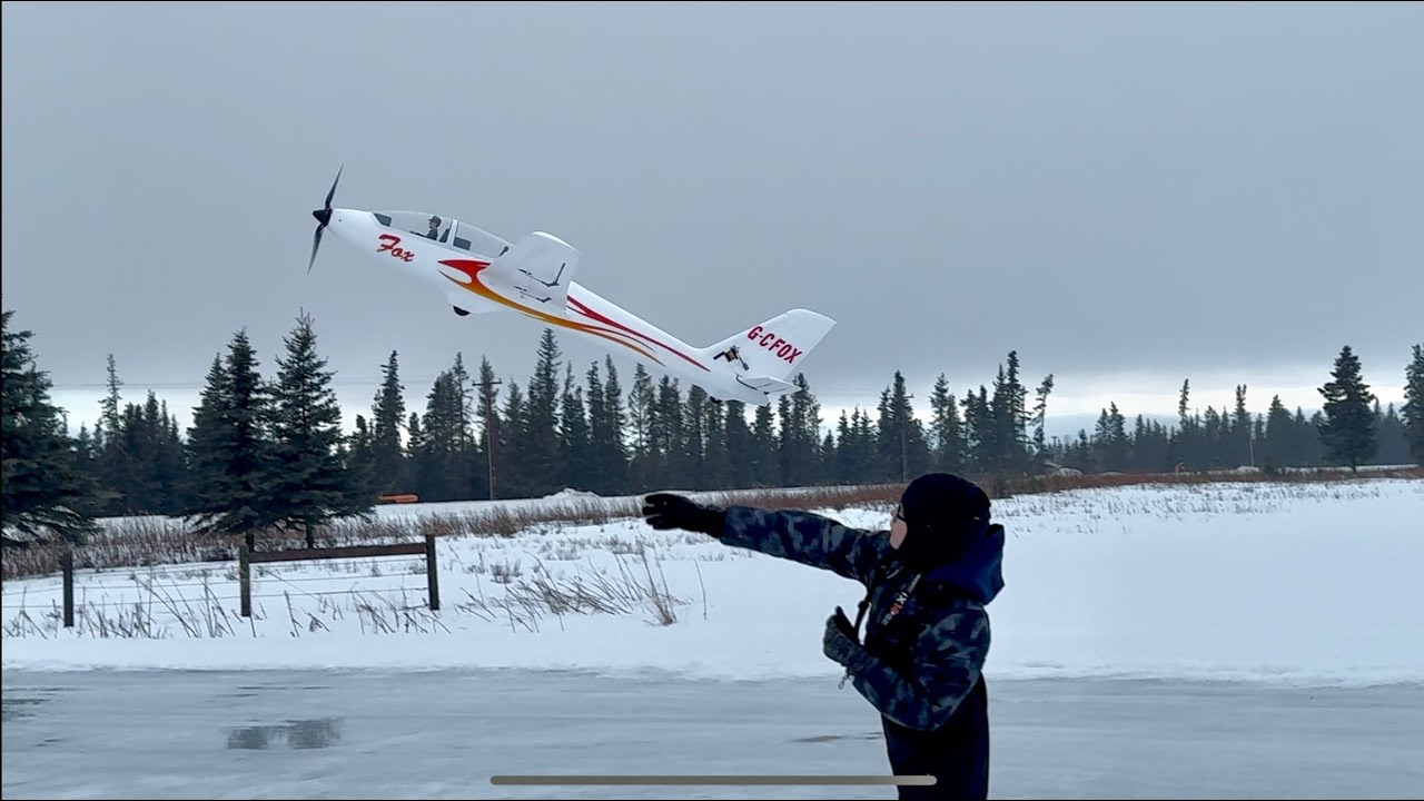 FMS 2300mm Fox Glider: Grey Skies over Alaska