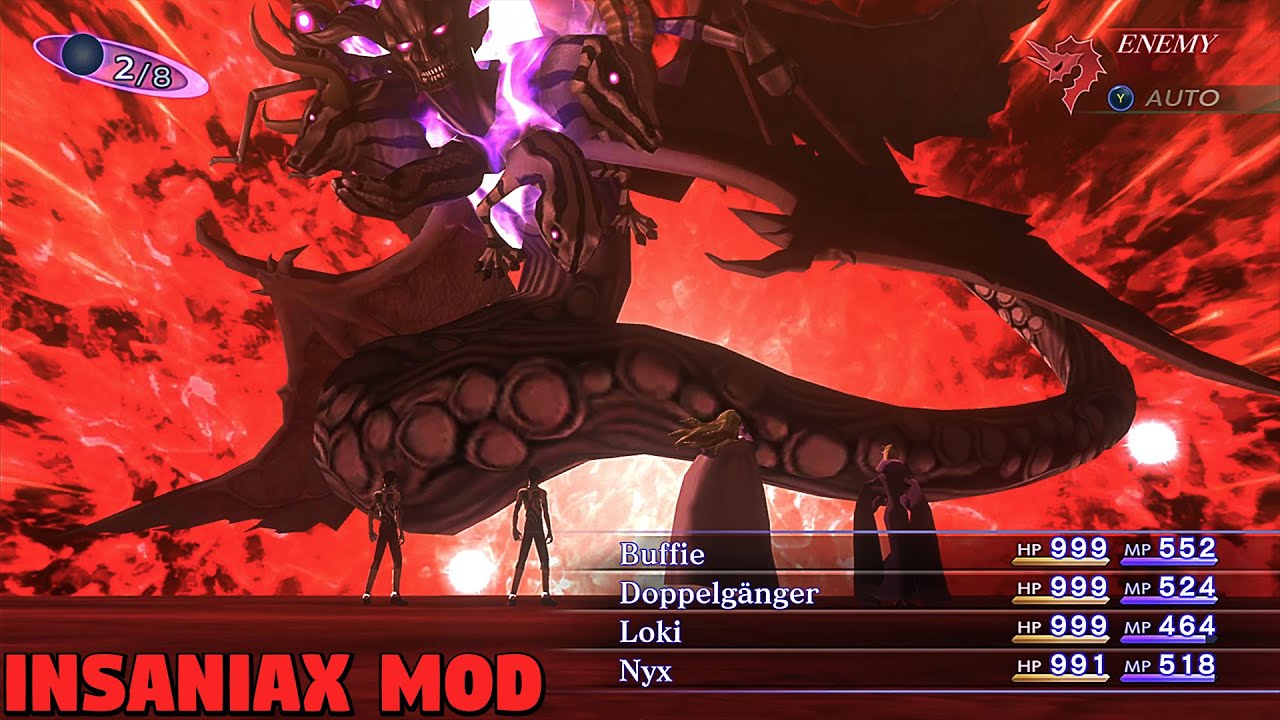 YHVH Boss Insaniax Mod [HARD] - Shin Megami Tensei 3 Nocturne HD Remaster