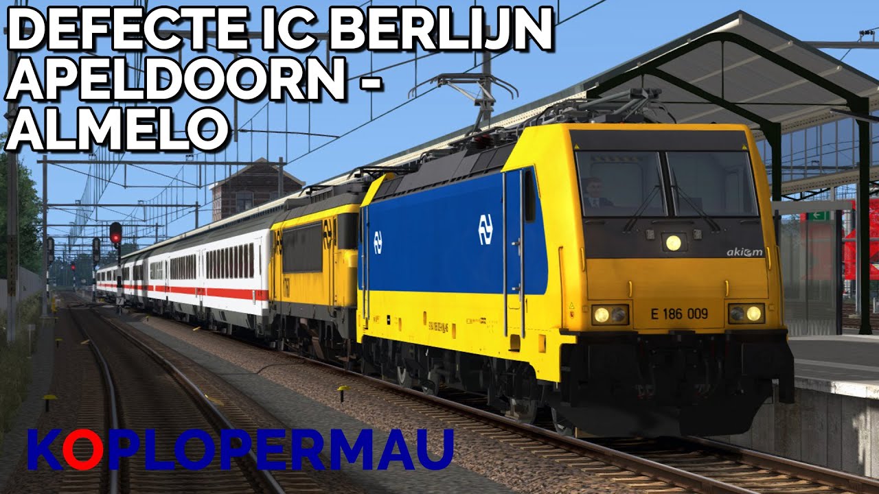 Train Simulator 2021: Defecte IC Berlijn met BR186 op NIEUWE ROUTE van Apeldoorn naar Almelo!