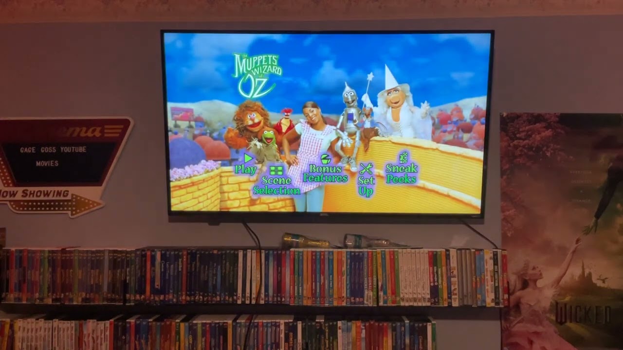 Menu walkthrough of The Muppets Wizard Of OZ 2005 dvd