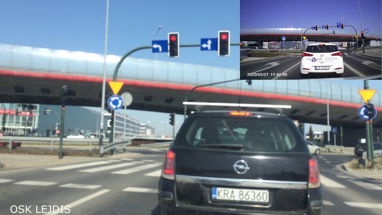 rondo Ofiar Katynia skret w lewo i zawracanie Kraków Balice