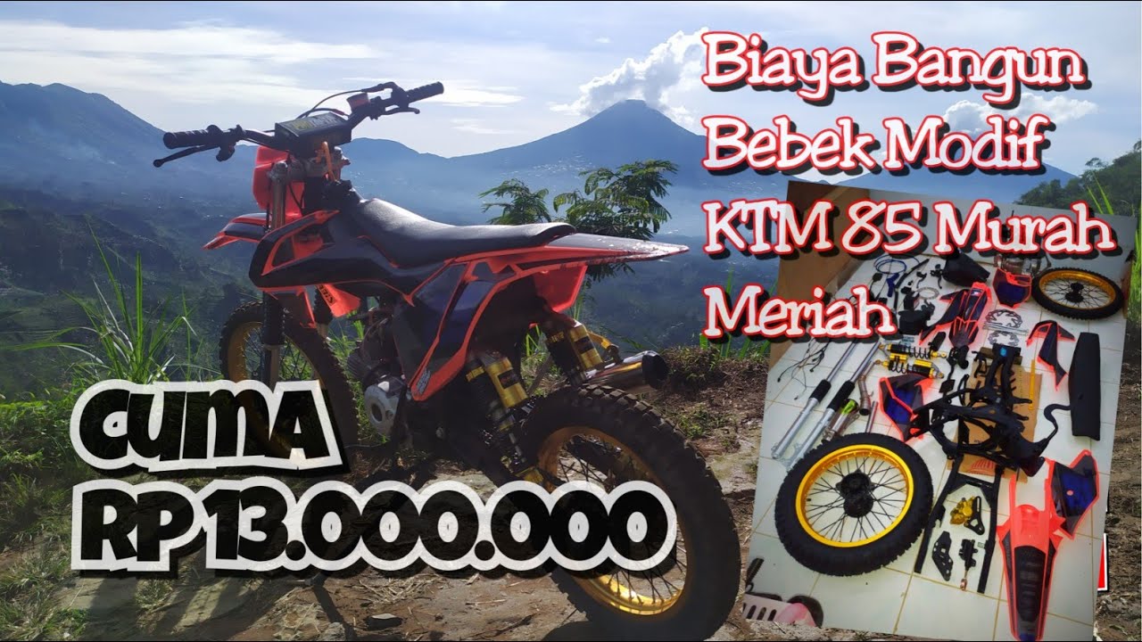 Bebek modif ktm85 | rincian part dan harganya