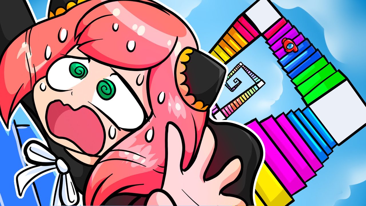 Anya Sobrevivendo na ESCADAS COLORIDA no Roblox!